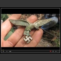 Gdańsk wykopki #22 - Gapa oficera Luftwaffe , medal , klamry itp